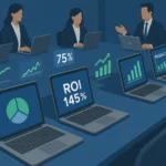 Business laptop comparison guide for 2025 showing top 7 models with performance data, ROI analysis, and productivity metrics for small businesses